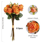 Rose And Peony Flower Bunches 2 Packs for modern wedding decor by IPOPU