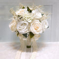 White Rose Bridal Bouquet for modern wedding decor by IPOPU