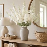 Artificial White Delphinium Stems – Set of 2