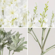 Artificial White Delphinium Stems – Set of 2