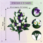 Cemetery flowers memorial rose bouquets with arranged for gravesite decoration by IPOPU