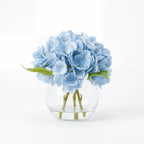 Artificial Hydrangea Flowers in Vase | Premium Faux Hydrangea for Home Decor Coffee Table Wedding DIY