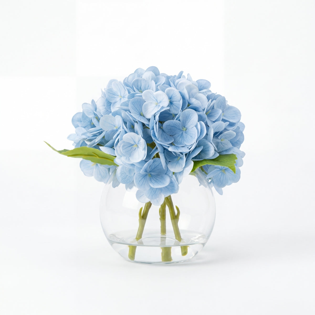 Artificial Hydrangea Flowers in Vase | Premium Faux Hydrangea for Home Decor Coffee Table Wedding DIY