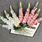 Artificial Delphinium & Hyacinth Stems 22.4in 4pcs | Faux Flowers for Wedding Floral Arrangements Centerpiece Table & Home Decor in White Blue Purple Red