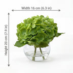 Artificial Hydrangea Flowers in Vase | Premium Faux Hydrangea for Home Decor Coffee Table Wedding DIY