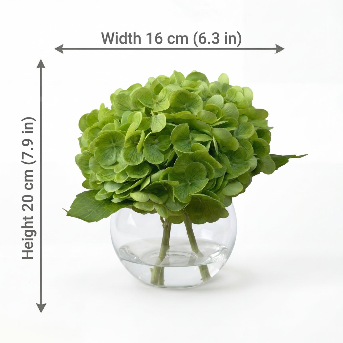 Artificial Hydrangea Flowers in Vase | Premium Faux Hydrangea for Home Decor Coffee Table Wedding DIY