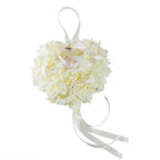 Beige wedding ring pillow lace crystal rose love heart ring box ceremony gift