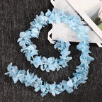 Blue artificial orchid cherry blossom vine handmade hanging garland for wedding decoration