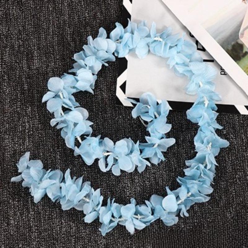 Blue artificial orchid cherry blossom vine handmade hanging garland for wedding decoration