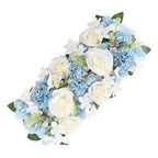 Blue Floral Swags for wedding arch party by IPOPU
