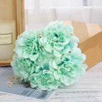 Blue artificial peony hydrangea bridal bouquet 2pcs for wedding home DIY decor