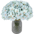 Blue artificial hydrangea bouquet 4 packs 28 stems for wedding centerpiece baby shower home decor
