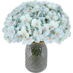 Blue artificial hydrangea bouquet 4 packs 28 stems for wedding centerpiece baby shower home decor