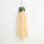 Wisteria Hanging Flowers Dense Faux Vine Garland 2pcs | 6 Colors for Wedding Arch Backdrop Home Party & Wall Decor