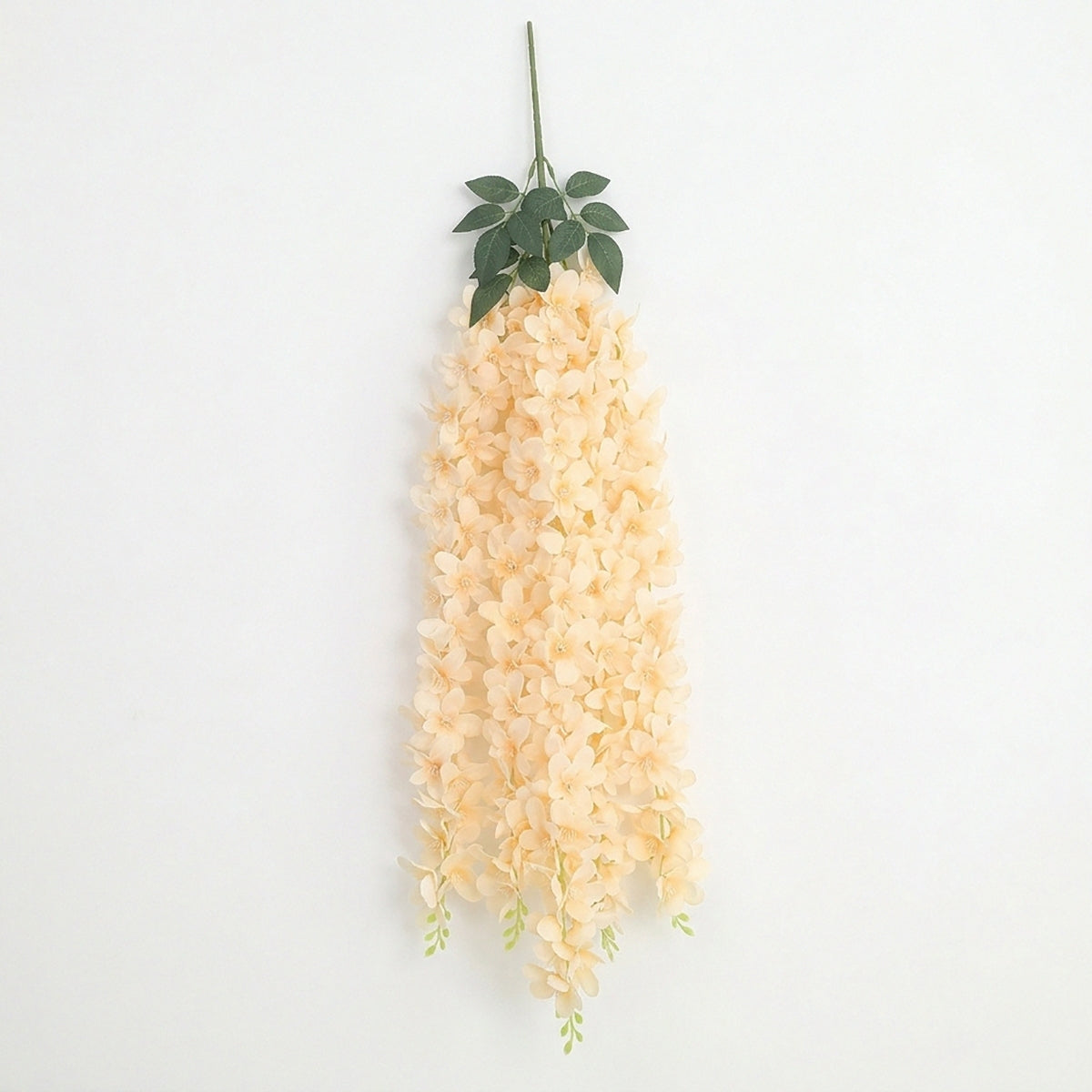 Wisteria Hanging Flowers Dense Faux Vine Garland 2pcs | 6 Colors for Wedding Arch Backdrop Home Party & Wall Decor