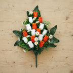 Cemetery flowers memorial rose bouquets with arranged for gravesite decoration by IPOPU