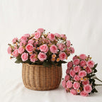 Collection of rose & daisy bouquet UV resistant 2pcs for 5 colors faux flower by IPOPU