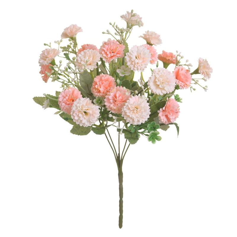 Champagne bulk carnation artificial flowers with stems for wedding home hotel decor