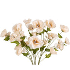 Champagne artificial poppy flowers 6pcs 32 inch for wedding home party table centerpiece decor