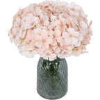 Champagne artificial hydrangea bouquet 4 packs 28 stems for wedding centerpiece baby shower decor