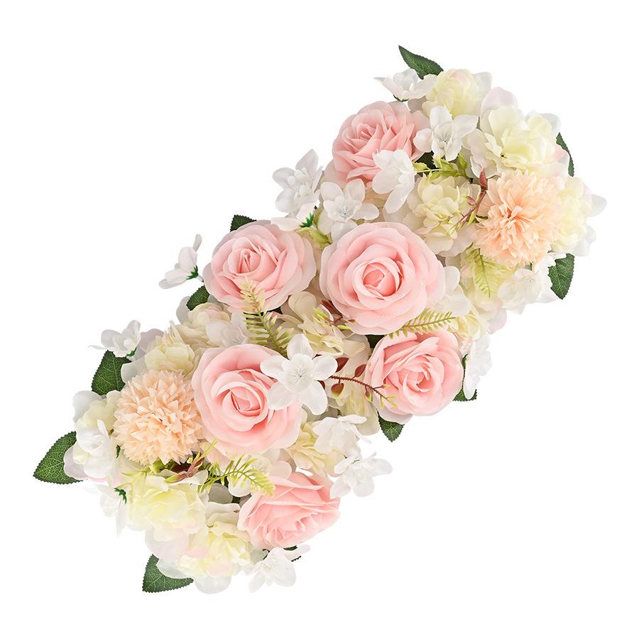 Champagne faux floral swag for wedding arch and elegant party backdrop decor
