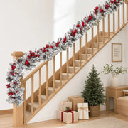 Christmas Pine Cone & Red Berry Swag Garland – 4ft
