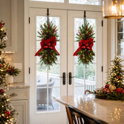 Christmas Pine Swag with Pine Cones & Red Berries