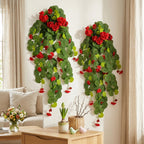 Morning glory hanging flower vine arranged for faux cascading plant by IPOPU