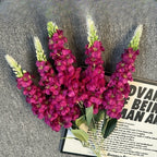 Artificial delphinium hyacinth bouquet 22.4in purple faux flowers for wedding centerpiece home decor