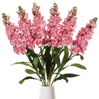 Dark Pink Delphinium Flowers 6pcs 34 Inch Long Stem for modern wedding decor by IPOPU