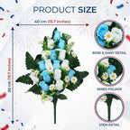 Cemetery flowers memorial rose bouquets with styled for gravesite decoration by IPOPU