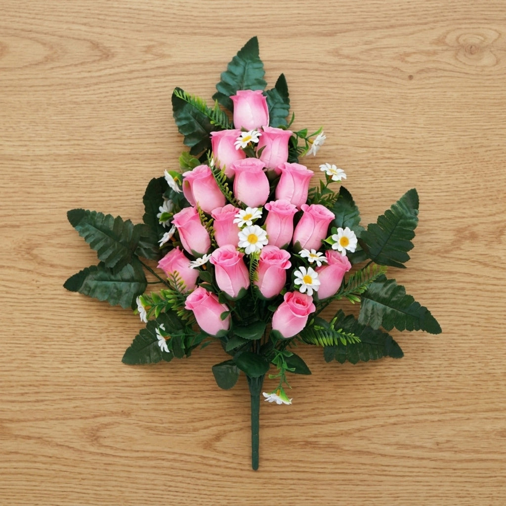 Cemetery flowers memorial rose bouquets with arranged for gravesite decoration by IPOPU