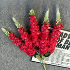 Artificial delphinium hyacinth bouquet 22.4in red faux flowers for wedding centerpiece home decor