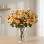 Rose & daisy bouquet UV resistant 2pcs arranged for 5 colors faux flower by IPOPU