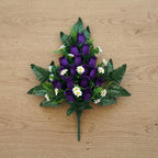 Cemetery flowers memorial rose bouquets with arranged for gravesite decoration by IPOPU