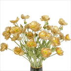 Gold handmade artificial faux blooms 10pcs for home wedding holiday DIY decor