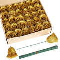 Gold glitter roses bouquet 30pcs with stems for wedding party Christmas home decor