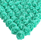 Green artificial stemless foam rose heads 200pcs for wedding DIY party home decor