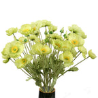Green handmade artificial faux blooms 10pcs for home wedding holiday DIY decor