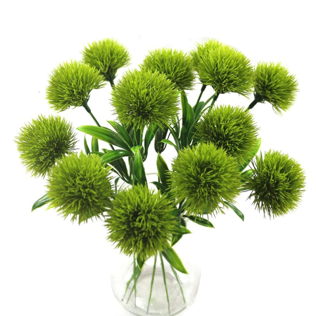 Green Dandelion Flower Bush for modern wedding decor by IPOPU