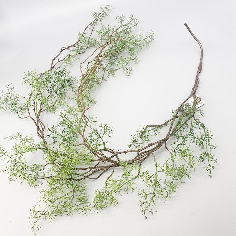 Green artificial twig vine garland faux greenery for wall hanging wedding backdrop and home decor
