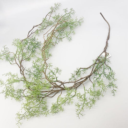 Green artificial twig vine garland faux greenery for wall hanging wedding backdrop and home decor
