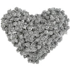 Grey mini foam rose heads 500pcs bulk for DIY wedding bouquet baby shower party decor