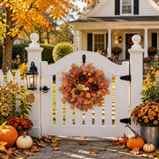 19.7 in Thanksgiving Pumpkin Sunflower Wreath