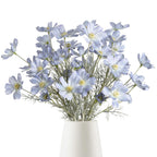 Light blue artificial cosmos wildflowers 6pcs 24 inch for wedding party home decoration