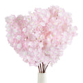 Light pink artificial cherry blossom flowers 43 inch long stem for home wedding party bedroom decor