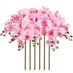 Light Pink Velvet Orchid Flowers 6pcs 38 Inch Long Stem for modern wedding decor by IPOPU