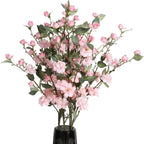 Light Pink Cherry Blossom Silk Flowers 6pcs for modern wedding decor by IPOPU