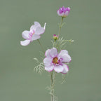 Light purple artificial cosmos flower stems for home and event decoration