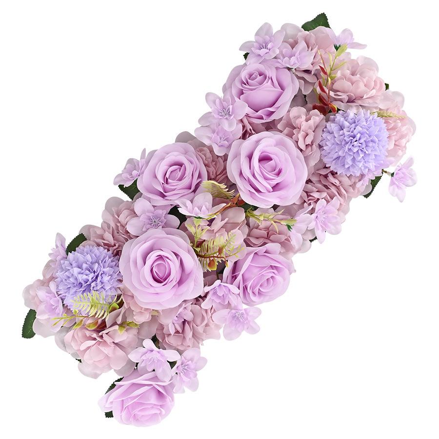 Light purple faux floral swag for wedding ceremony arch and table centerpiece decor
